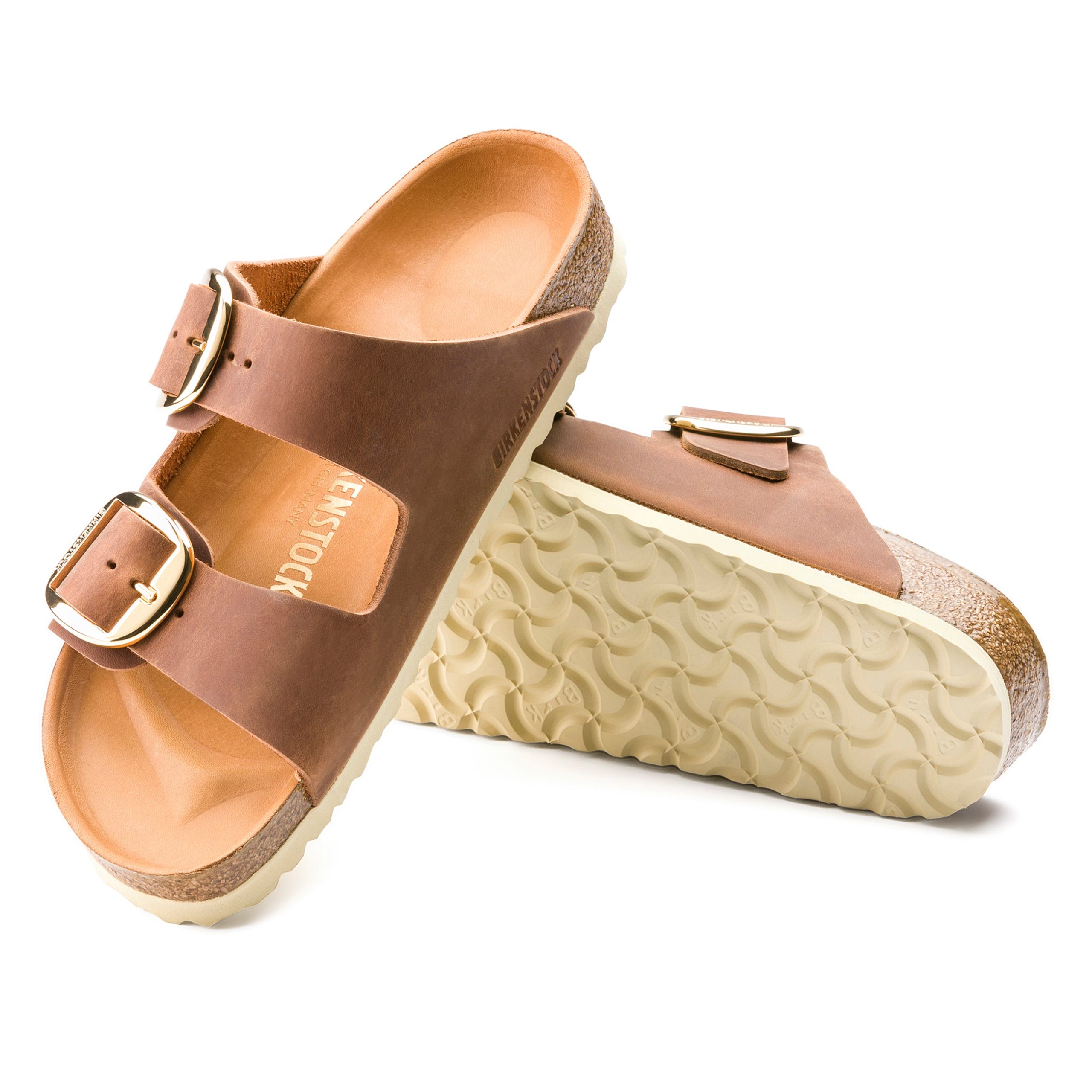 Arizona Big Buckle Cognac Oiled Leather - Image 3