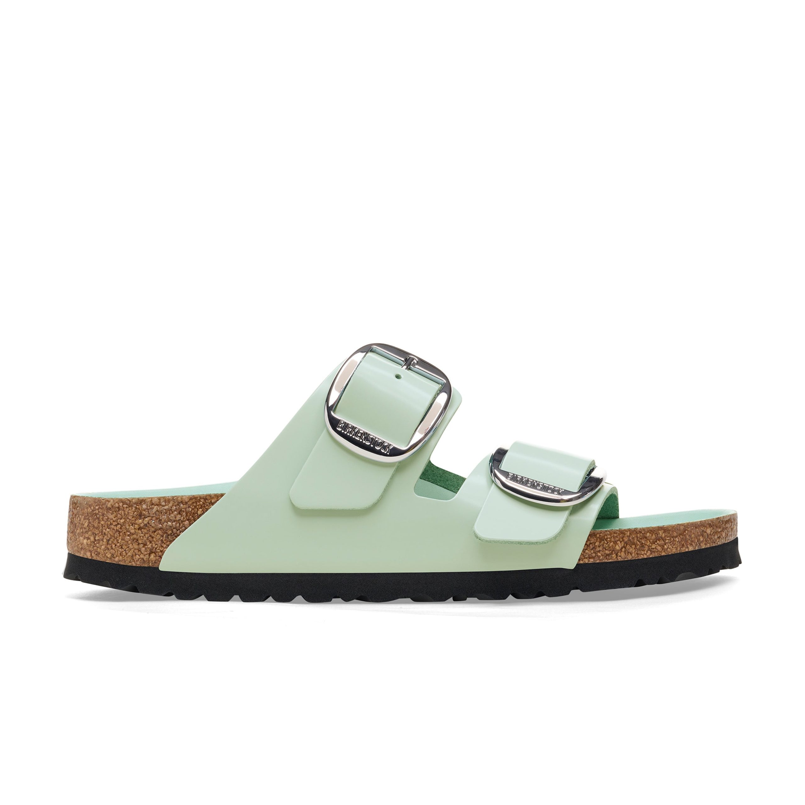 Arizona Big Buckle High Shine Surf Green Natural Leather Patent - Image 2
