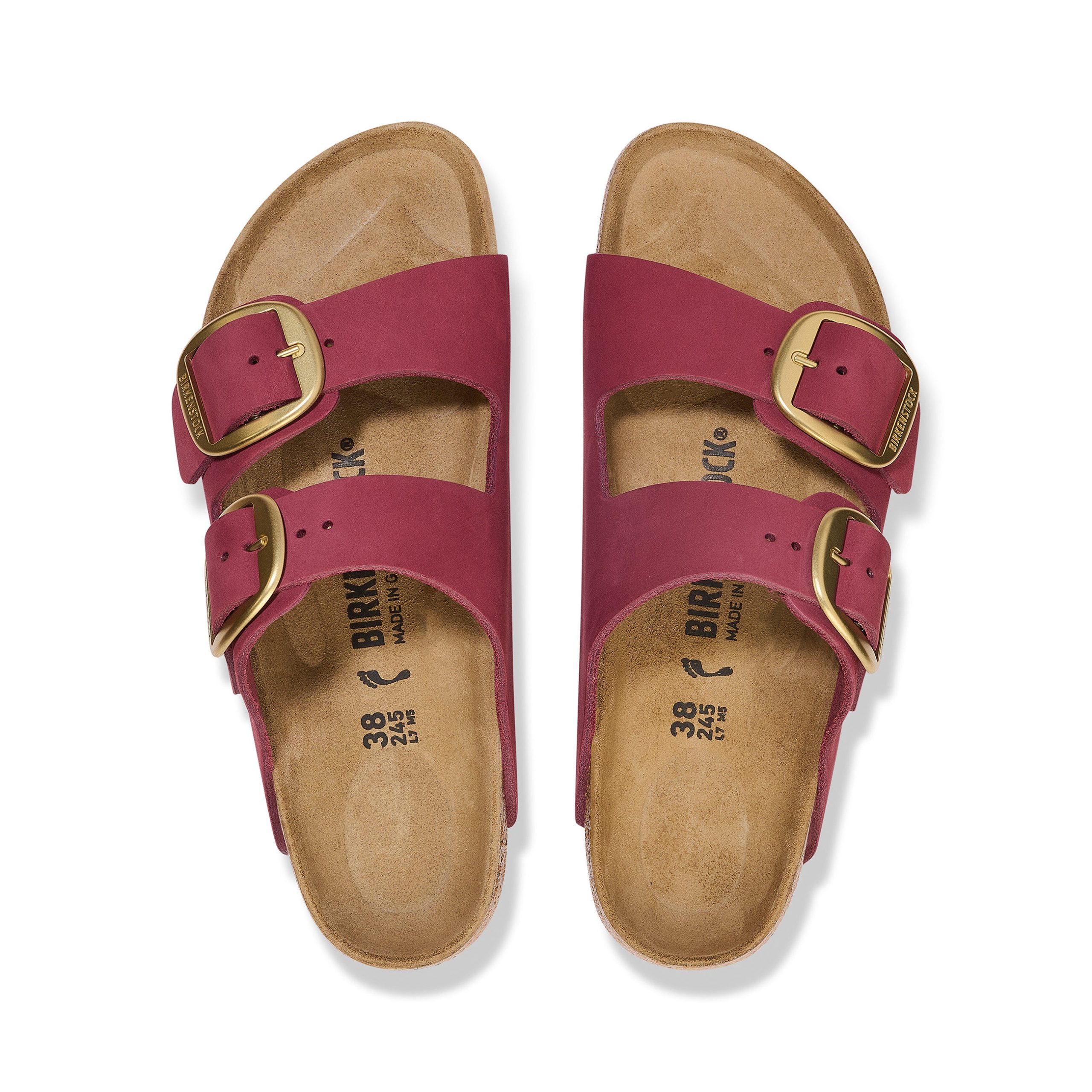 Arizona Big Buckle Berry Crush Nubuck Leather - Image 3