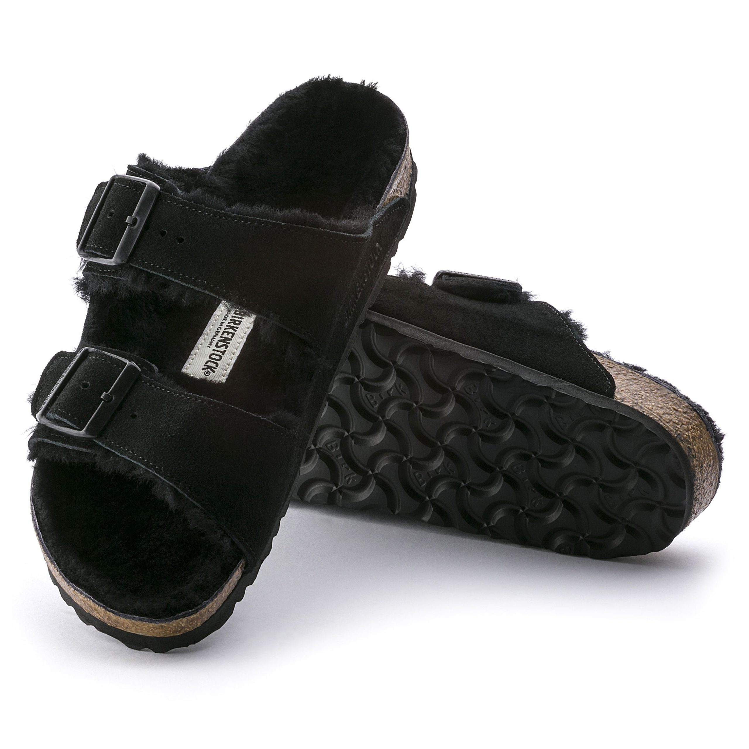 Arizona Shearling Black Suede Leather/Shearling - Image 4