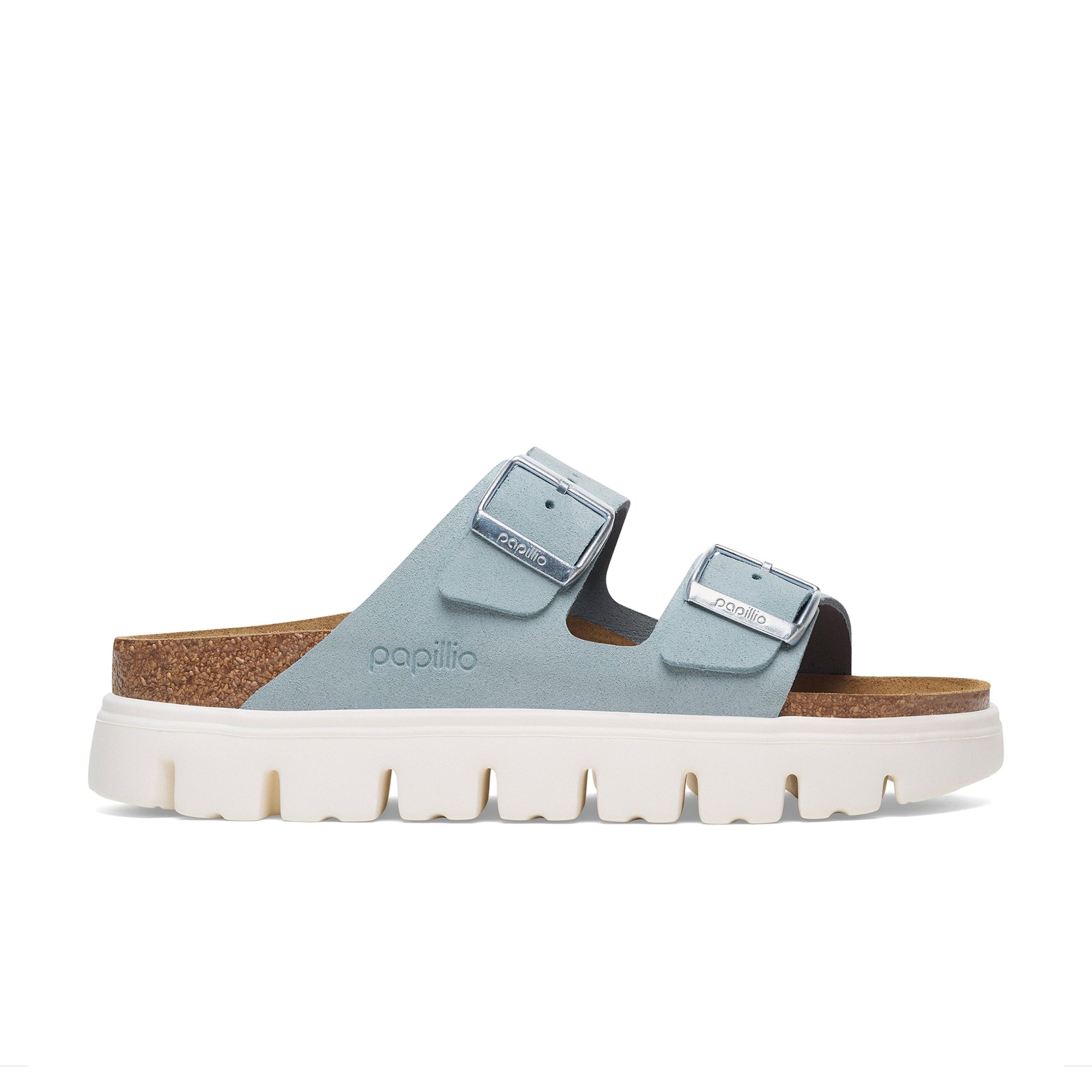 Arizona Chunky Baby Blue Suede Leather - Image 2