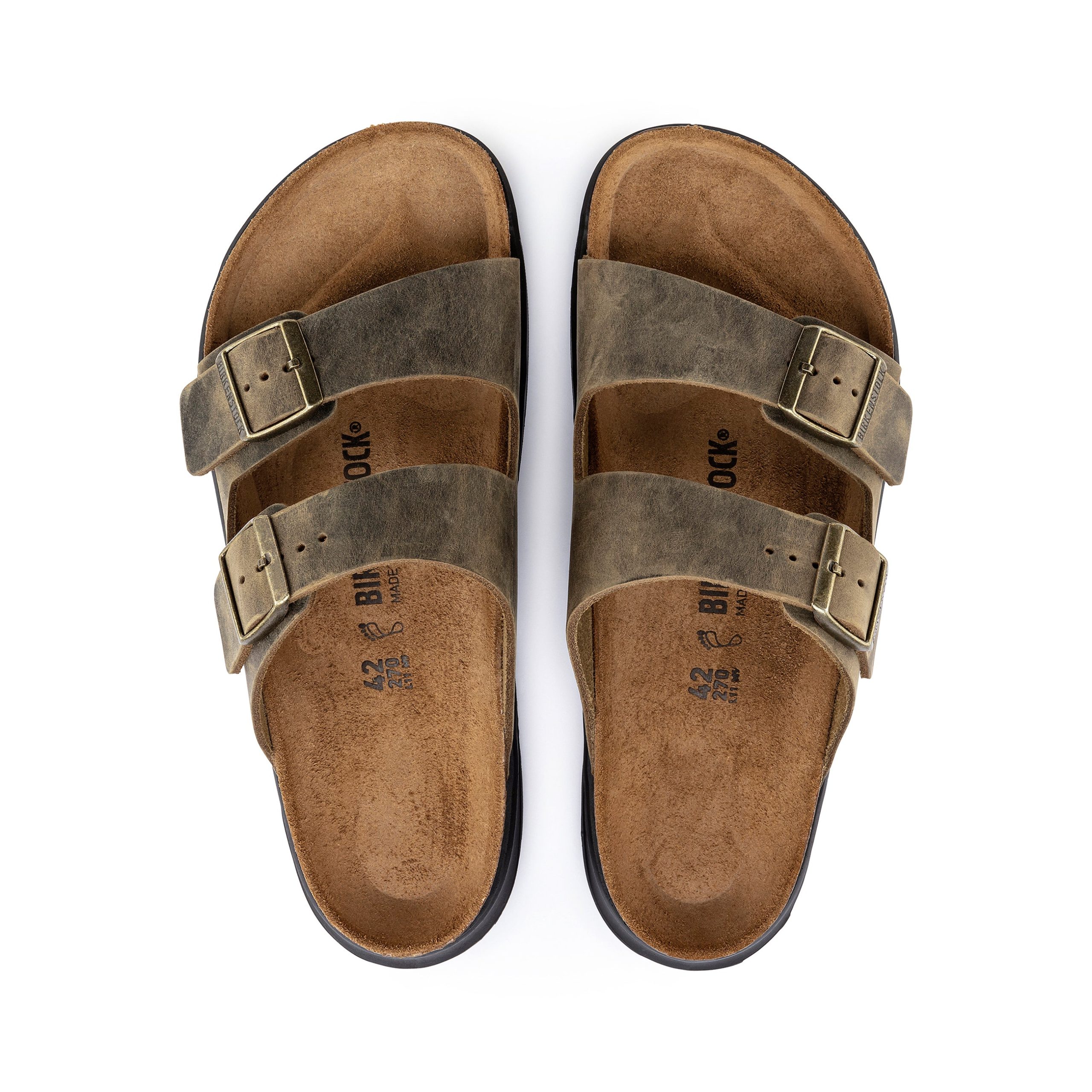 Arizona Cross Town Arctic Faded Khaki Waxy Leather - Image 3