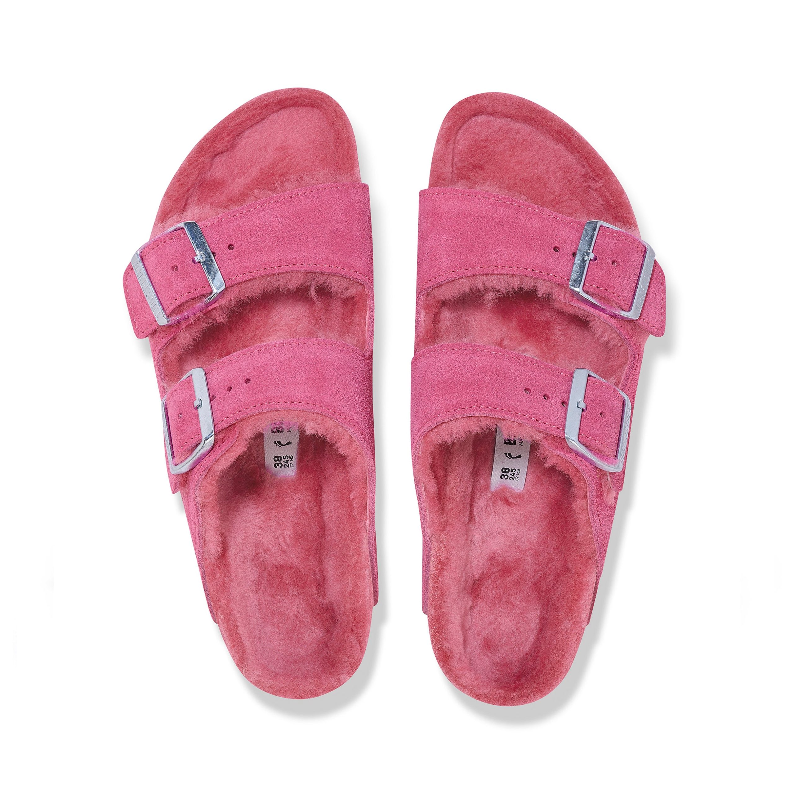 Arizona Shearling Fuchsia Tulip Suede Leather/Shearling - Image 3