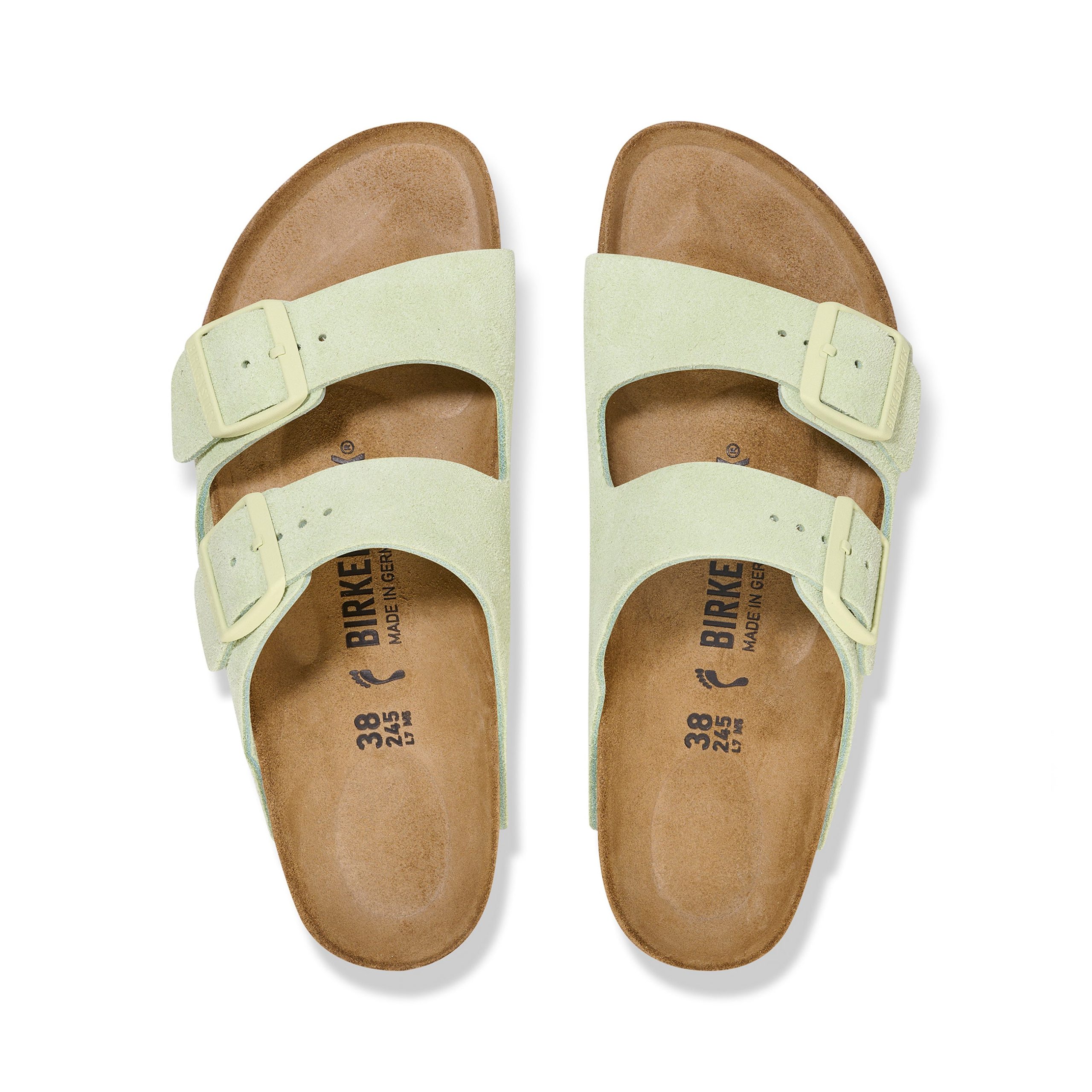 Arizona Faded Lime Suede Leather - Image 3