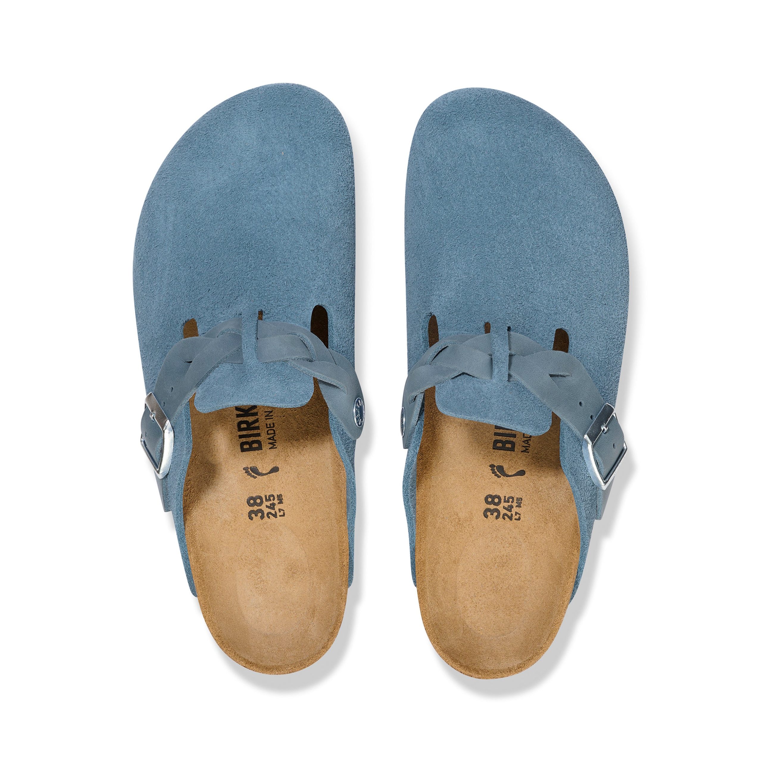 Boston Braided Elemental Blue Suede Leather - Image 3