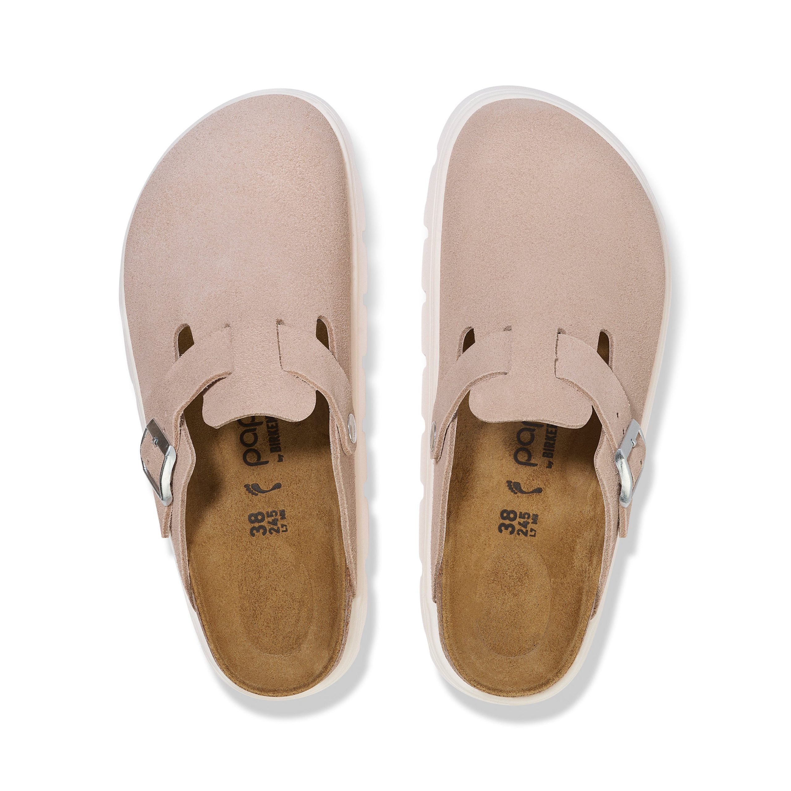 Boston Chunky Light Rose Suede Leather - Image 3