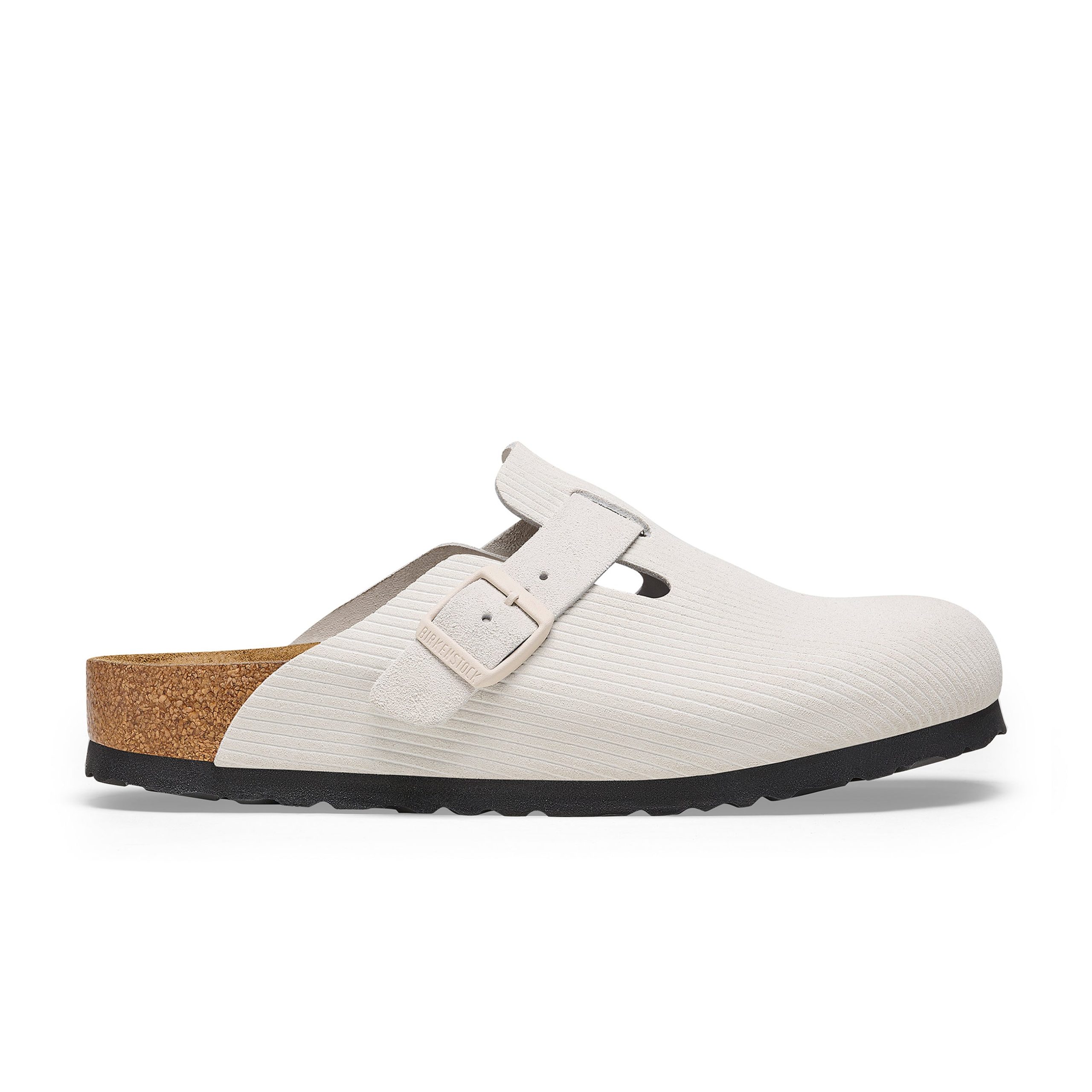 Boston Corduroy Antique White Embossed Suede Leather - Image 2