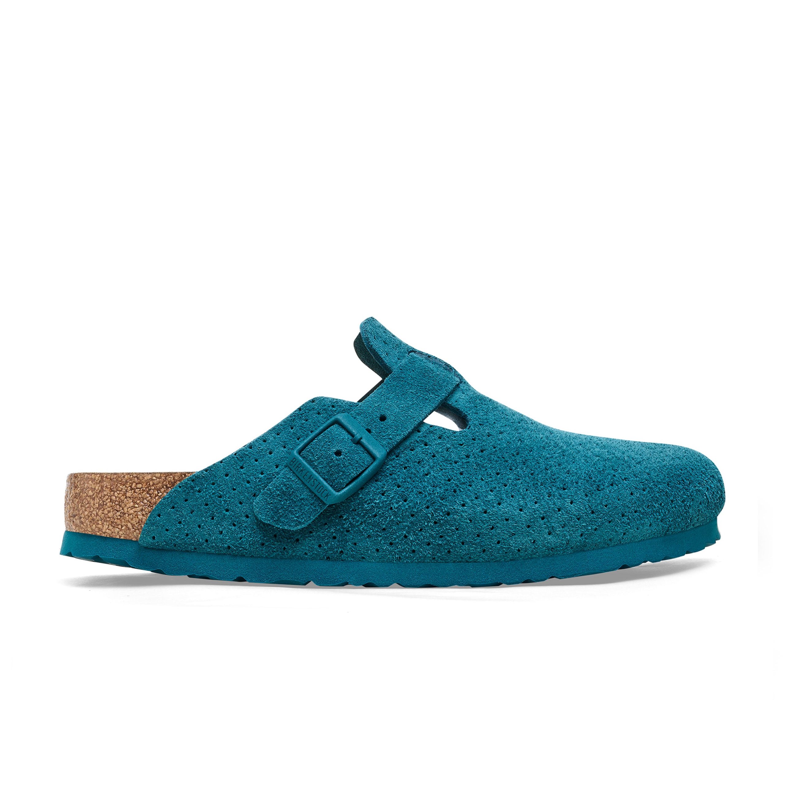 Boston Deep Turquoise Embossed Suede Leather - Image 2