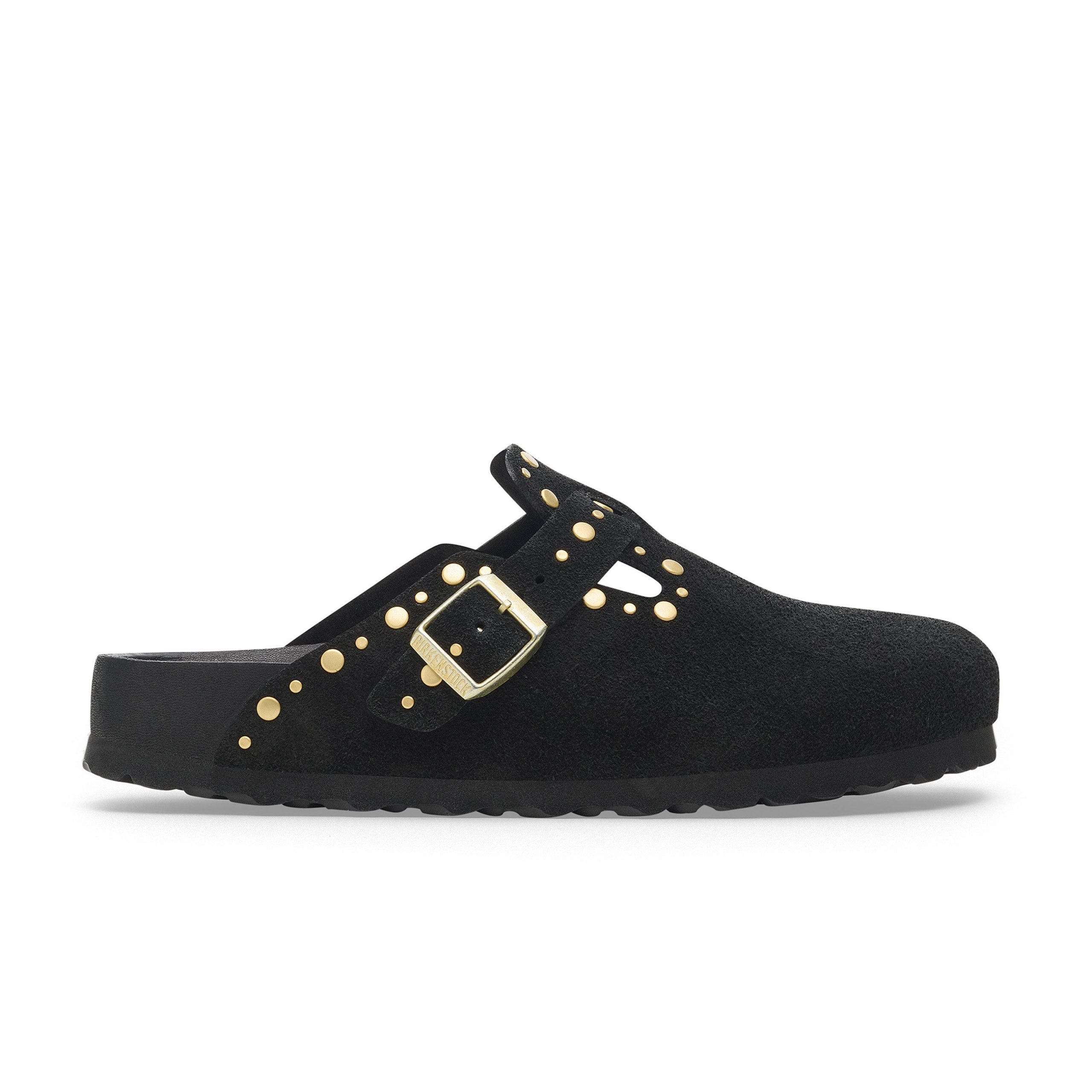 Boston Exquisite Rivets Black Suede Leather - Image 2