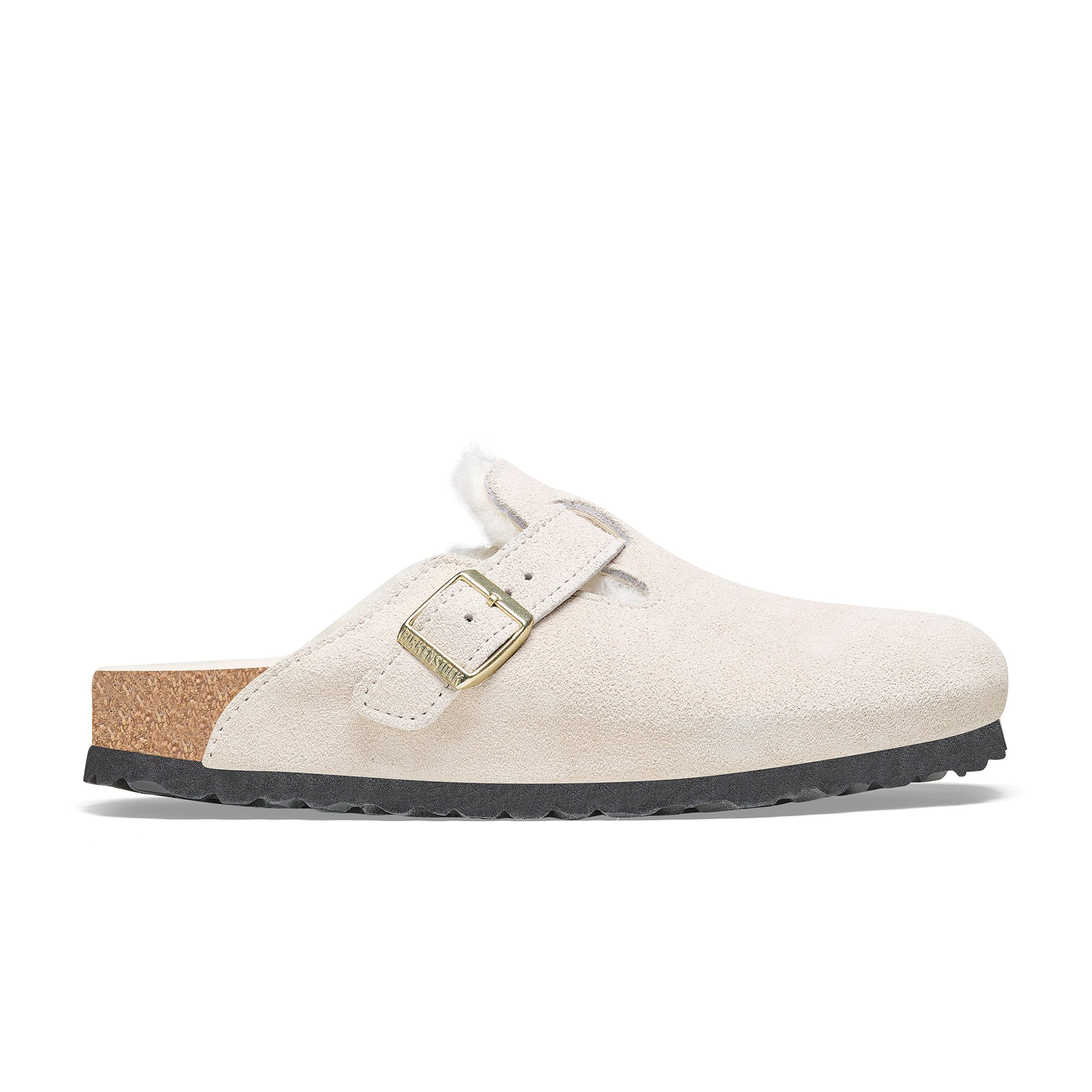 Boston Shearling Antique White Suede Leather/Shearling - Image 2