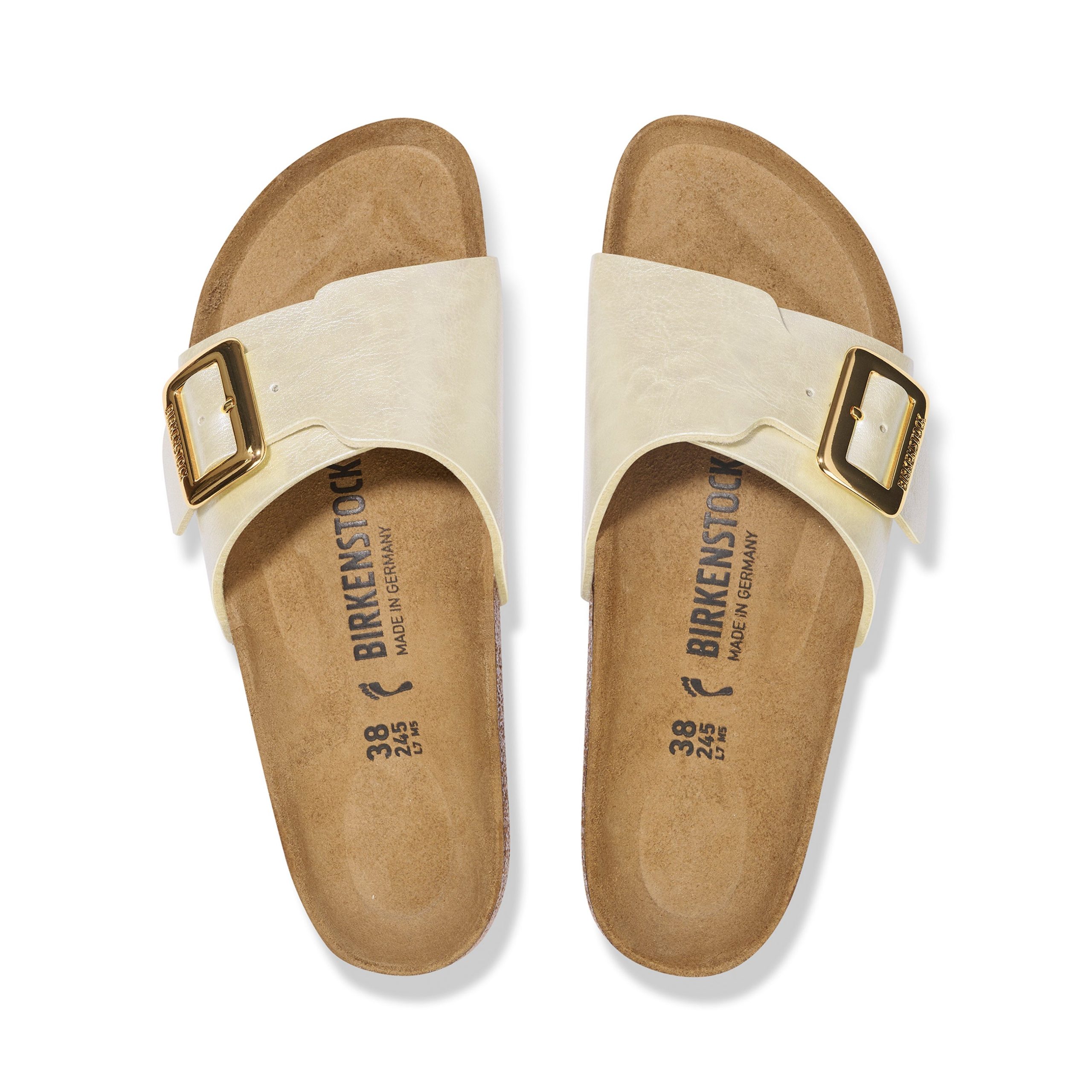 Catalina Cushion Buckle Graceful Pearl White Birko-Flor - Image 3