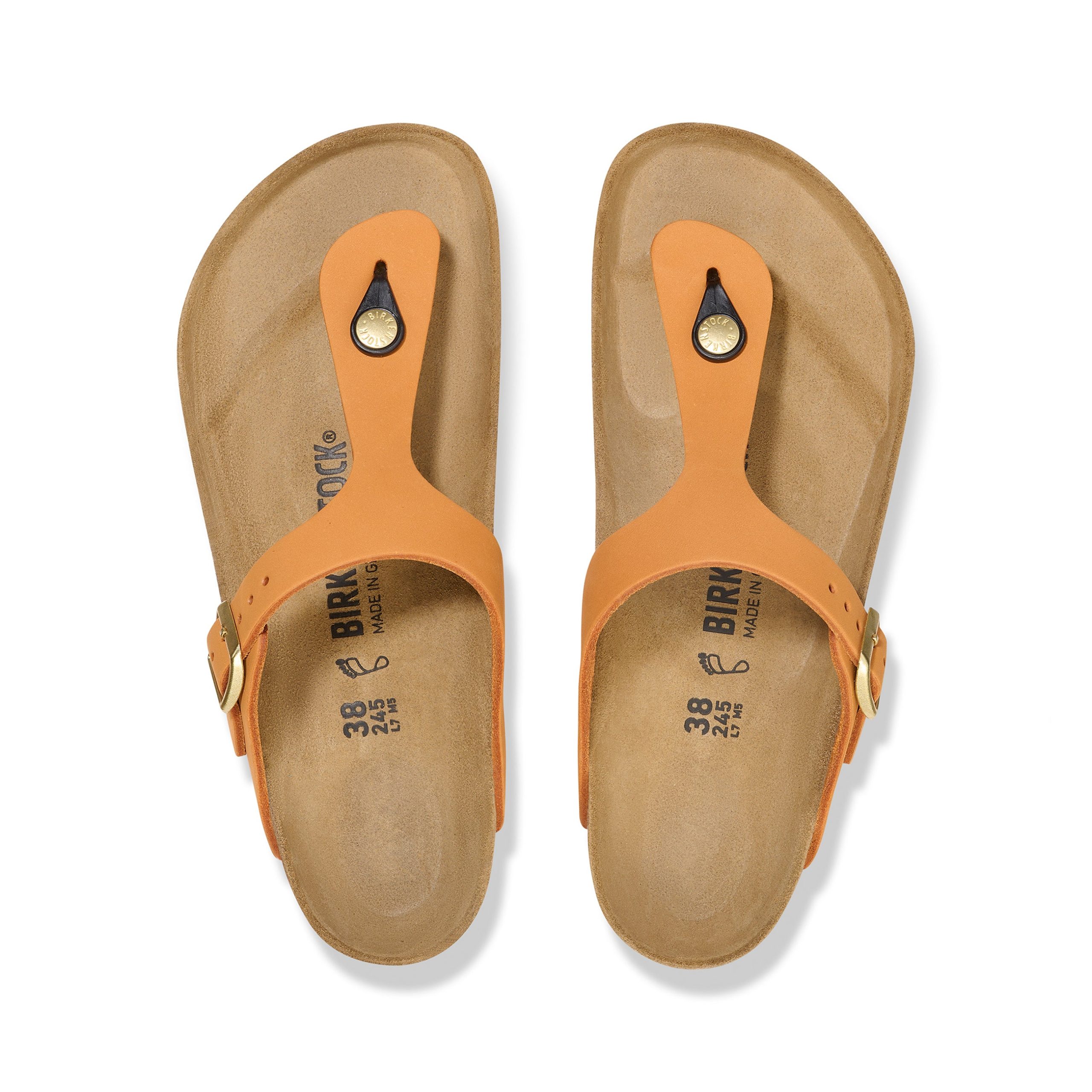 Gizeh Burnt Orange Nubuck Leather - Image 3