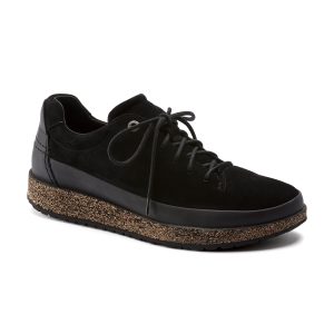 Honnef Low Black Suede Leather