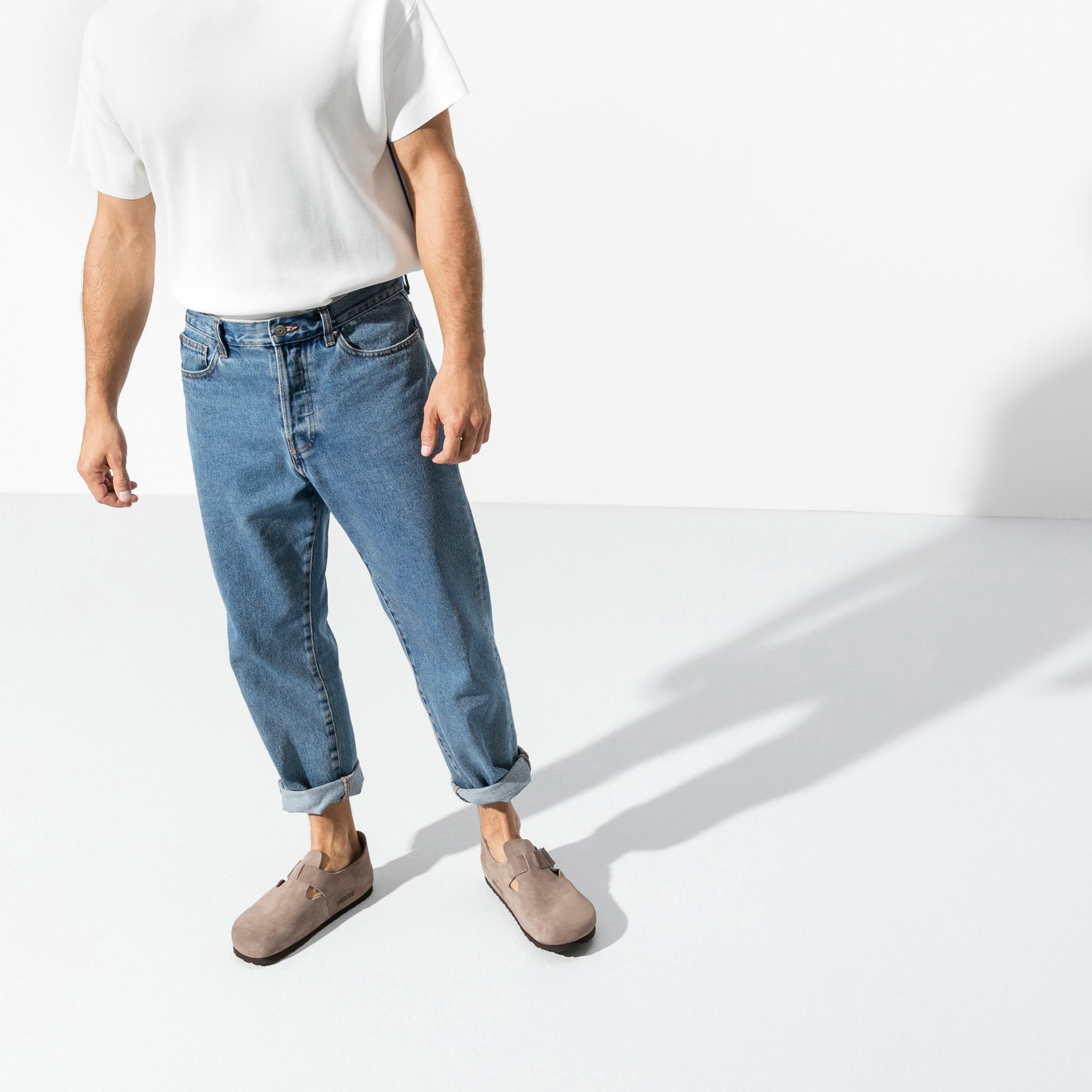 London Taupe Suede Leather - Image 5