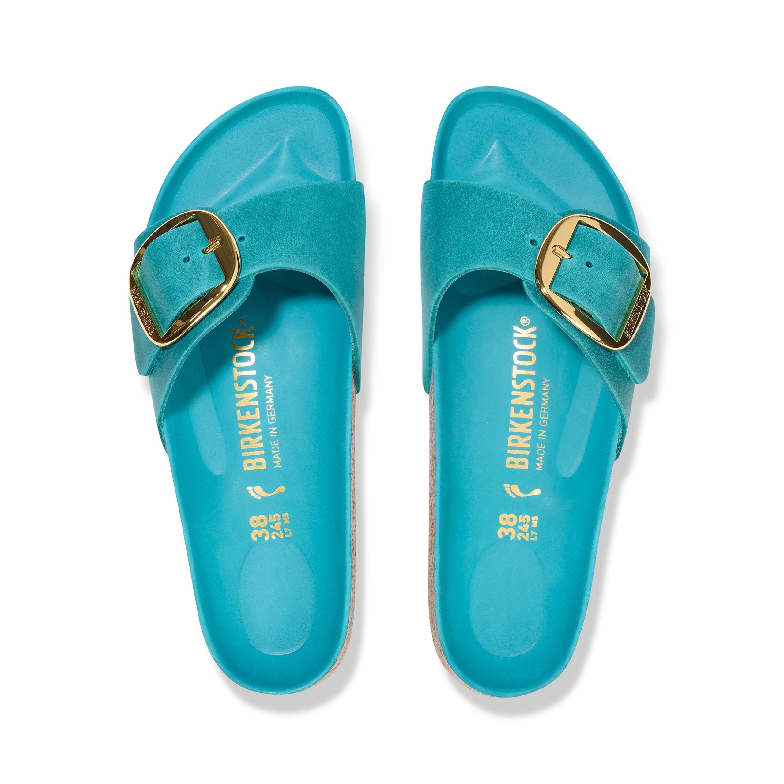 Madrid Big Buckle Biscay Bay Oiled Leather - Image 3