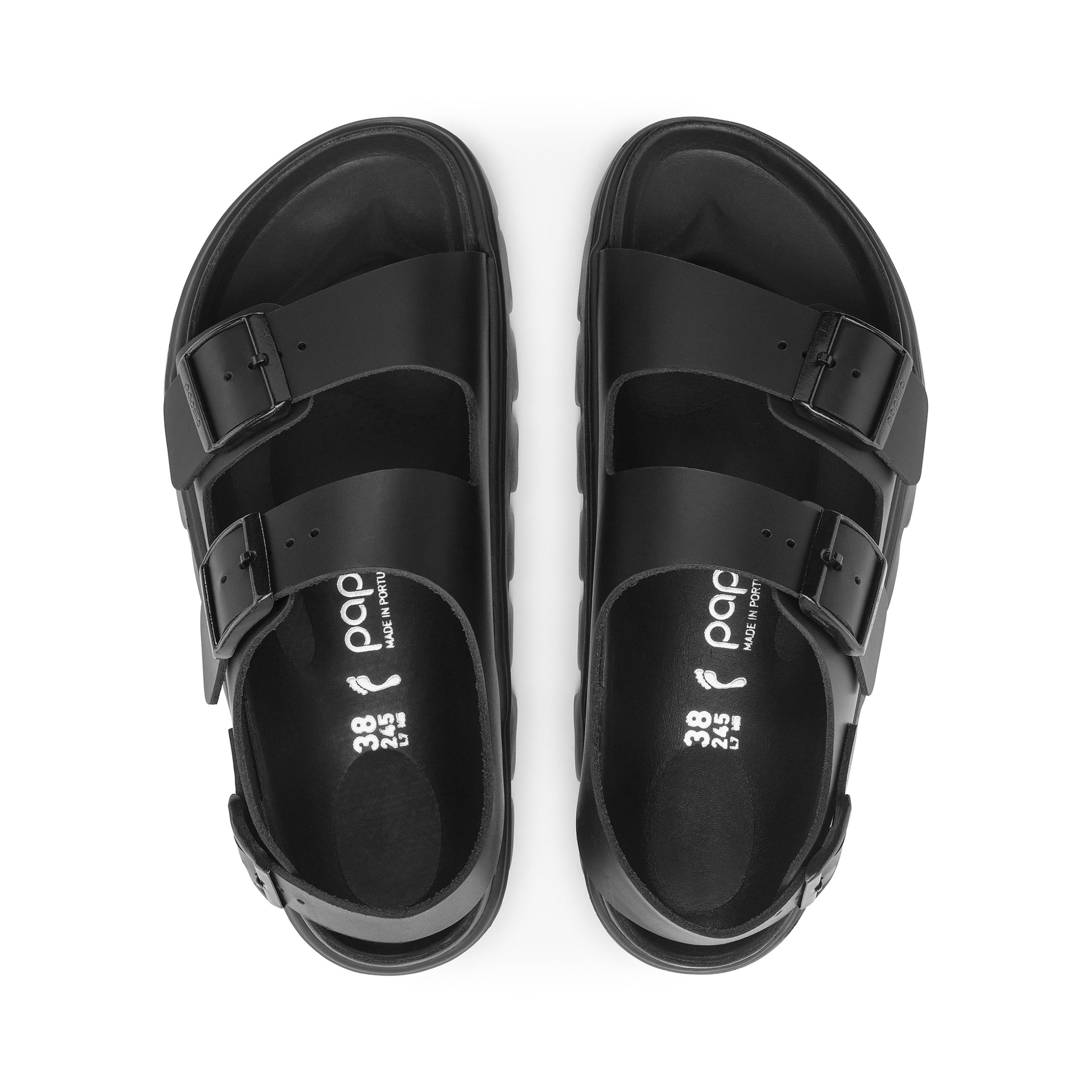 Milano Chunky Exquisite Black Smooth Leather - Image 3