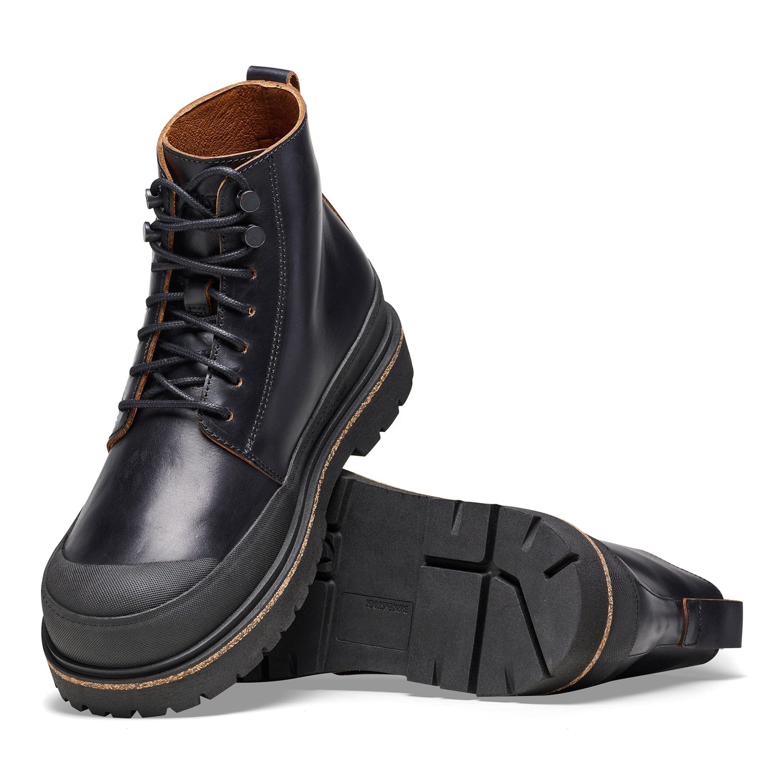 Prescott Mens Black Natural Leather - Image 4