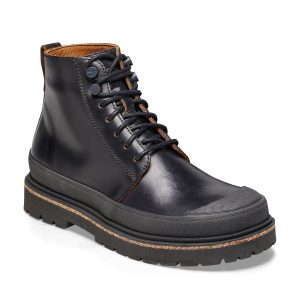 Prescott Womens Black Natural Leather