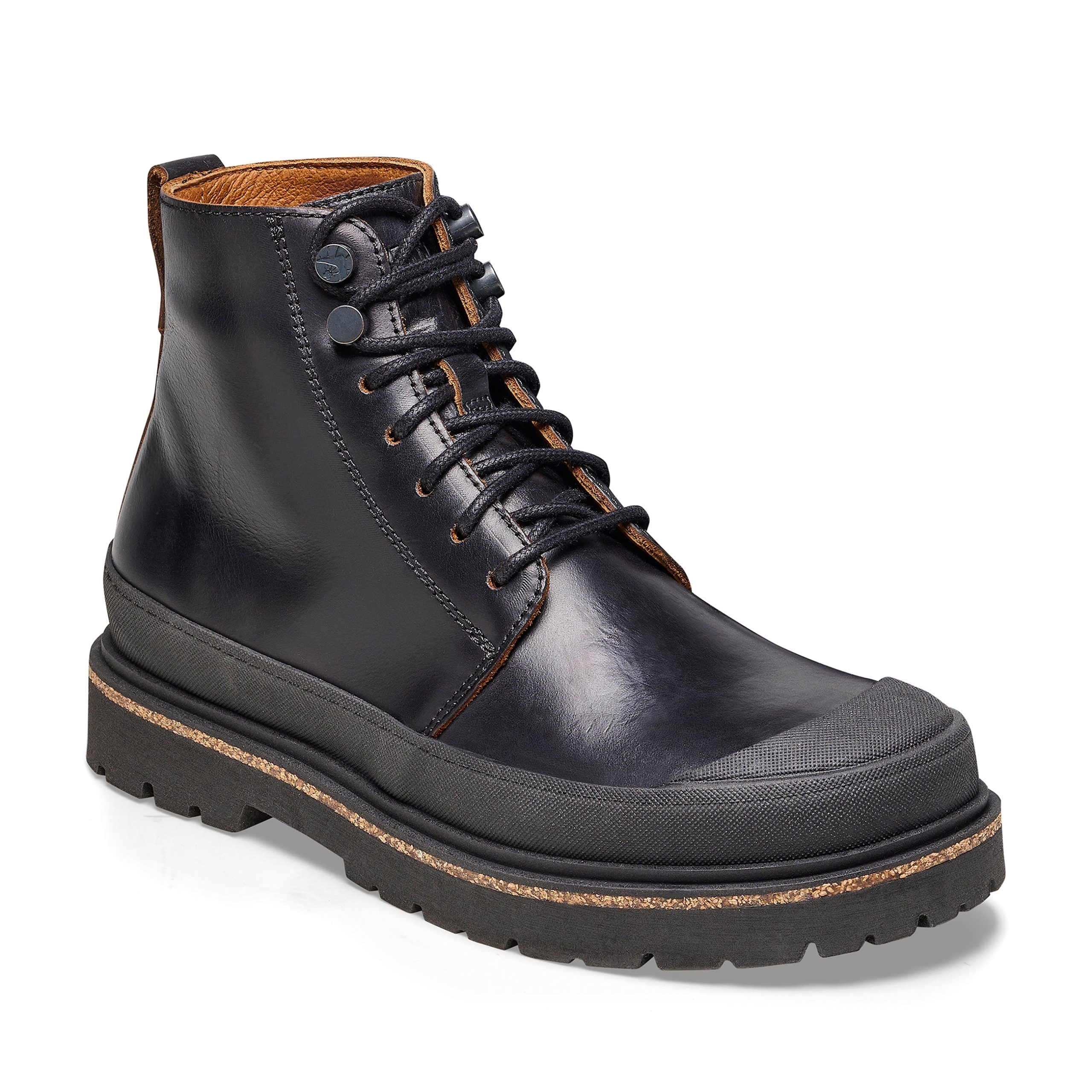 Prescott Womens Black Natural Leather