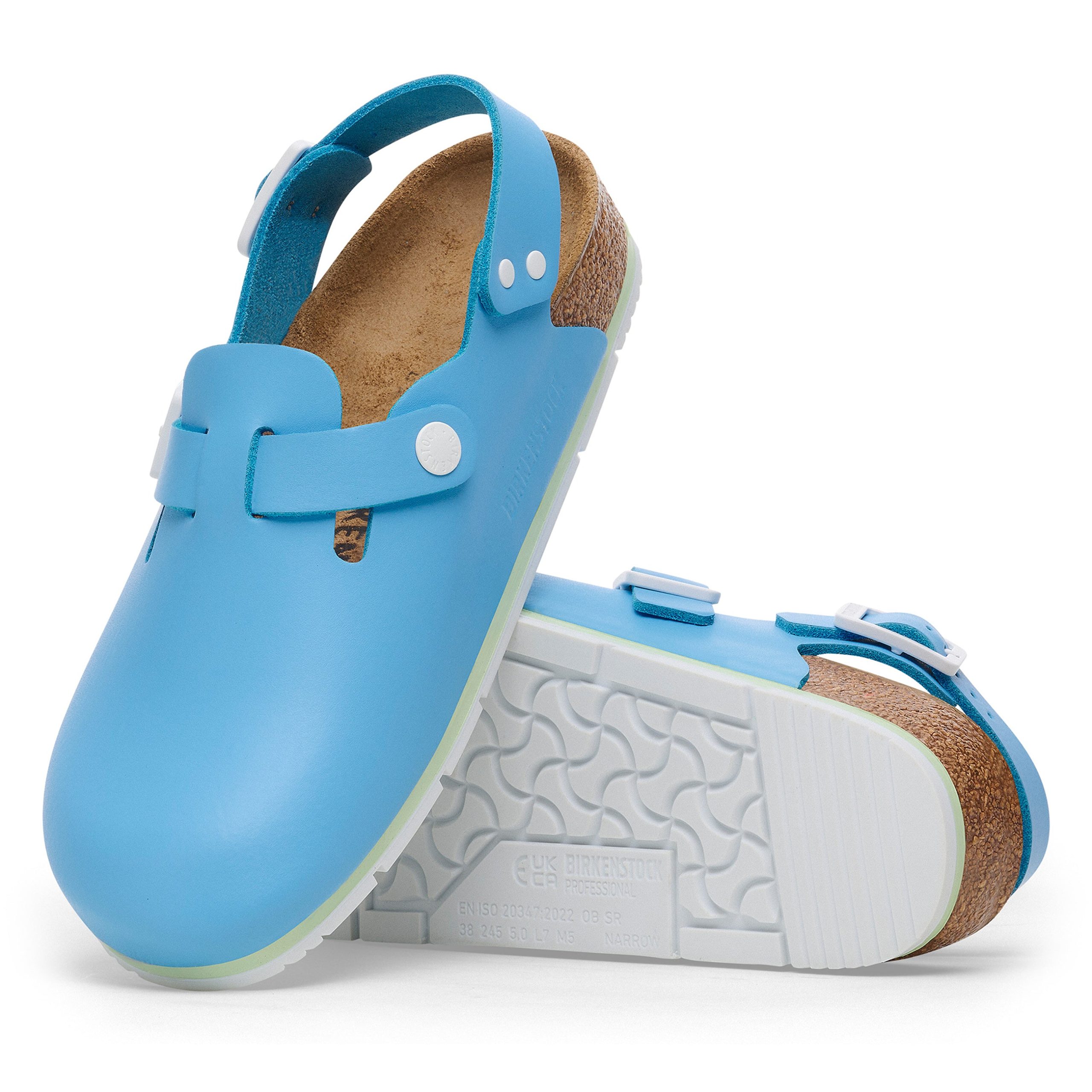 Tokio Pro Sky Blue PU Coated Natural Leather - Image 4