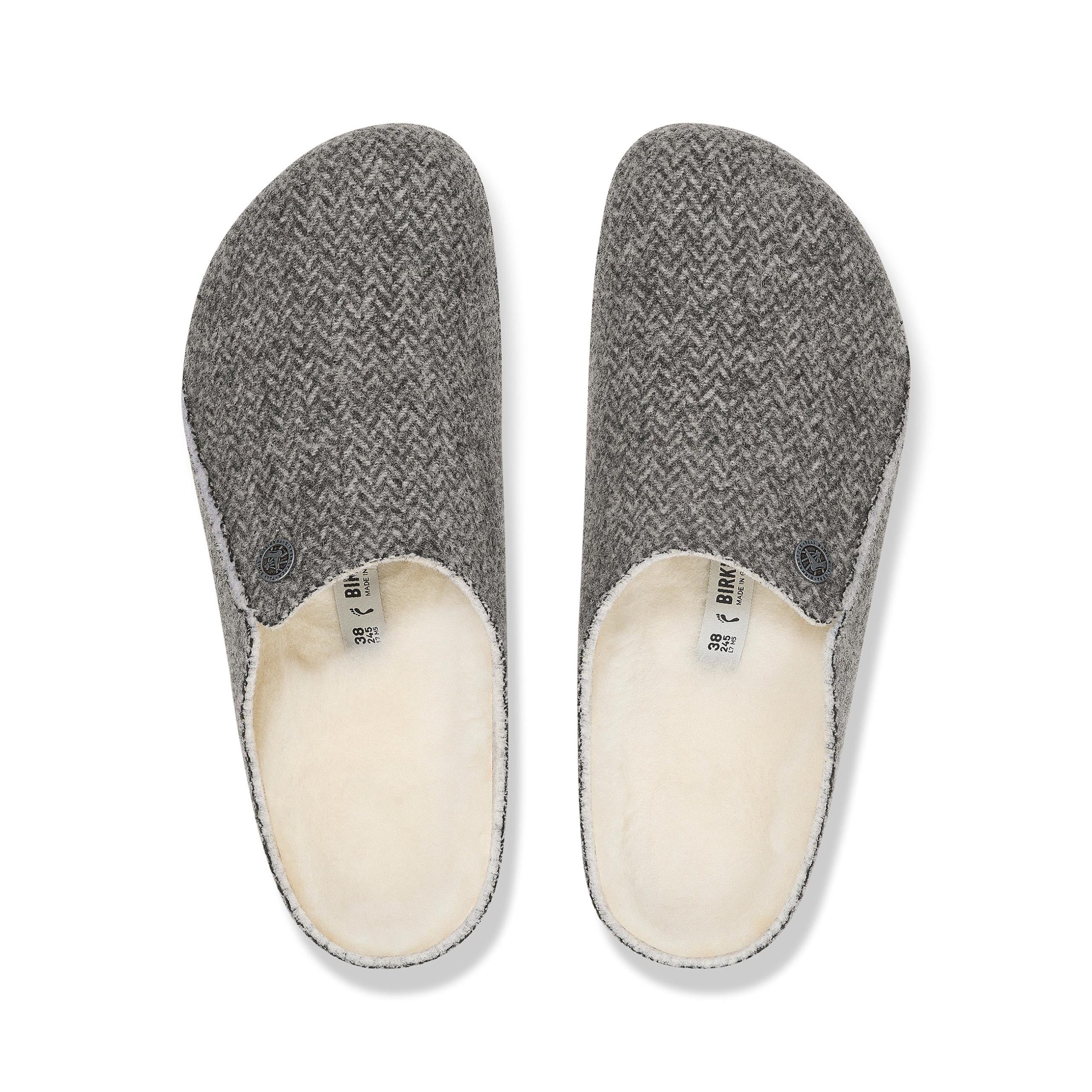 Zermatt Shearling Herringbone Dark Grey Felt/Shearling - Image 3